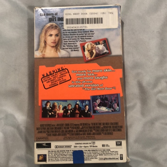 Media Vhs The Girl Next Door Unrated Version Poshmark